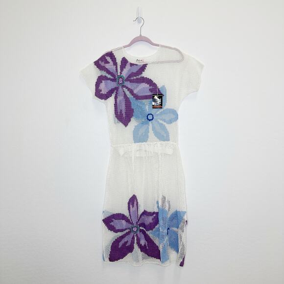 Lim's Dresses & Skirts - Lim's Vintage Hand Crocheted Island Flower Maxi Skirt Two Piece Set White Small